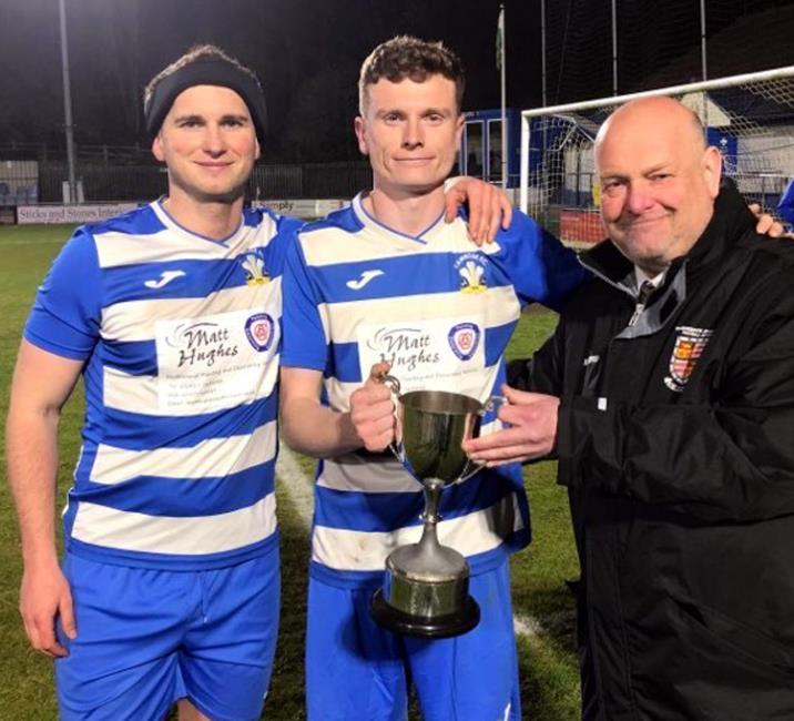 Cup presentation - Kristian Speake, Jack Bevan and Ian Baker